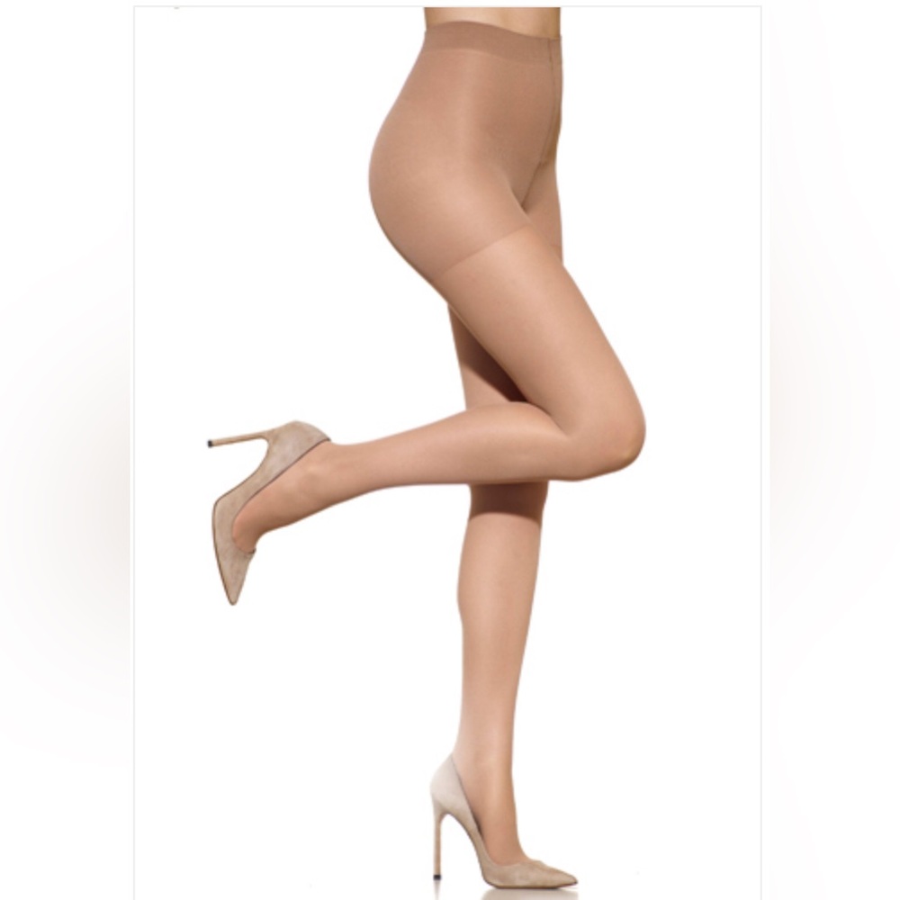 NWT LOT OF 3 PAIR SILKIES ULTRA SOFT DIMENSIONS CONTROL TOP SIZE XL BEIGE 120502